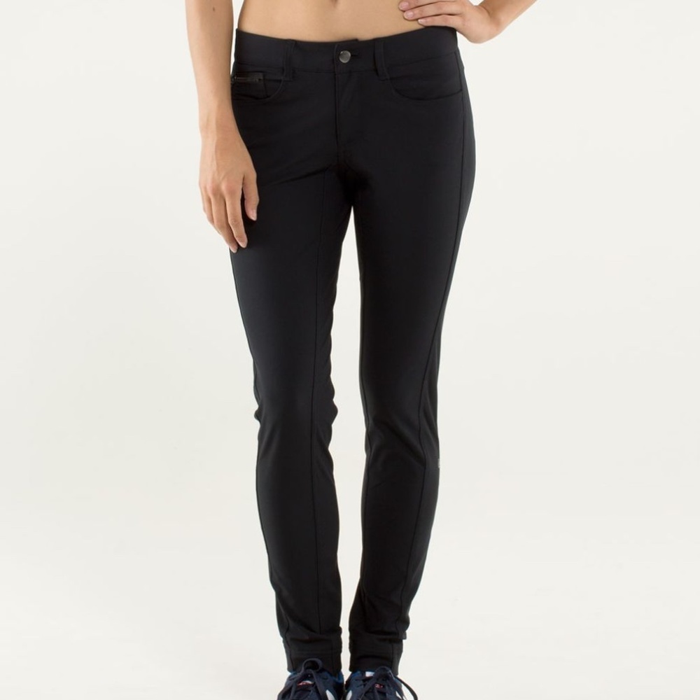 RARE Lululemon urbanite pants SZ 4 black straight work